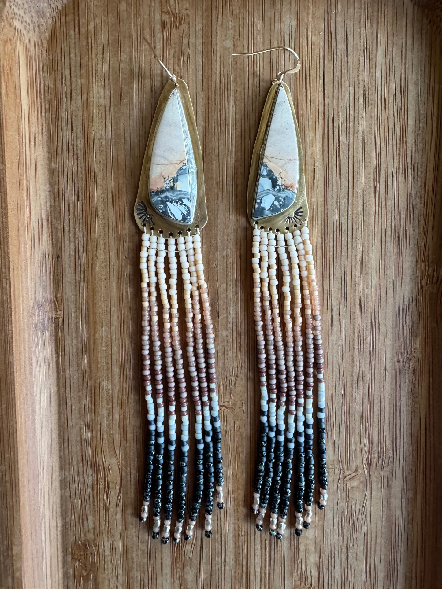 Maligano Jasper Mountain Dawn Earrings