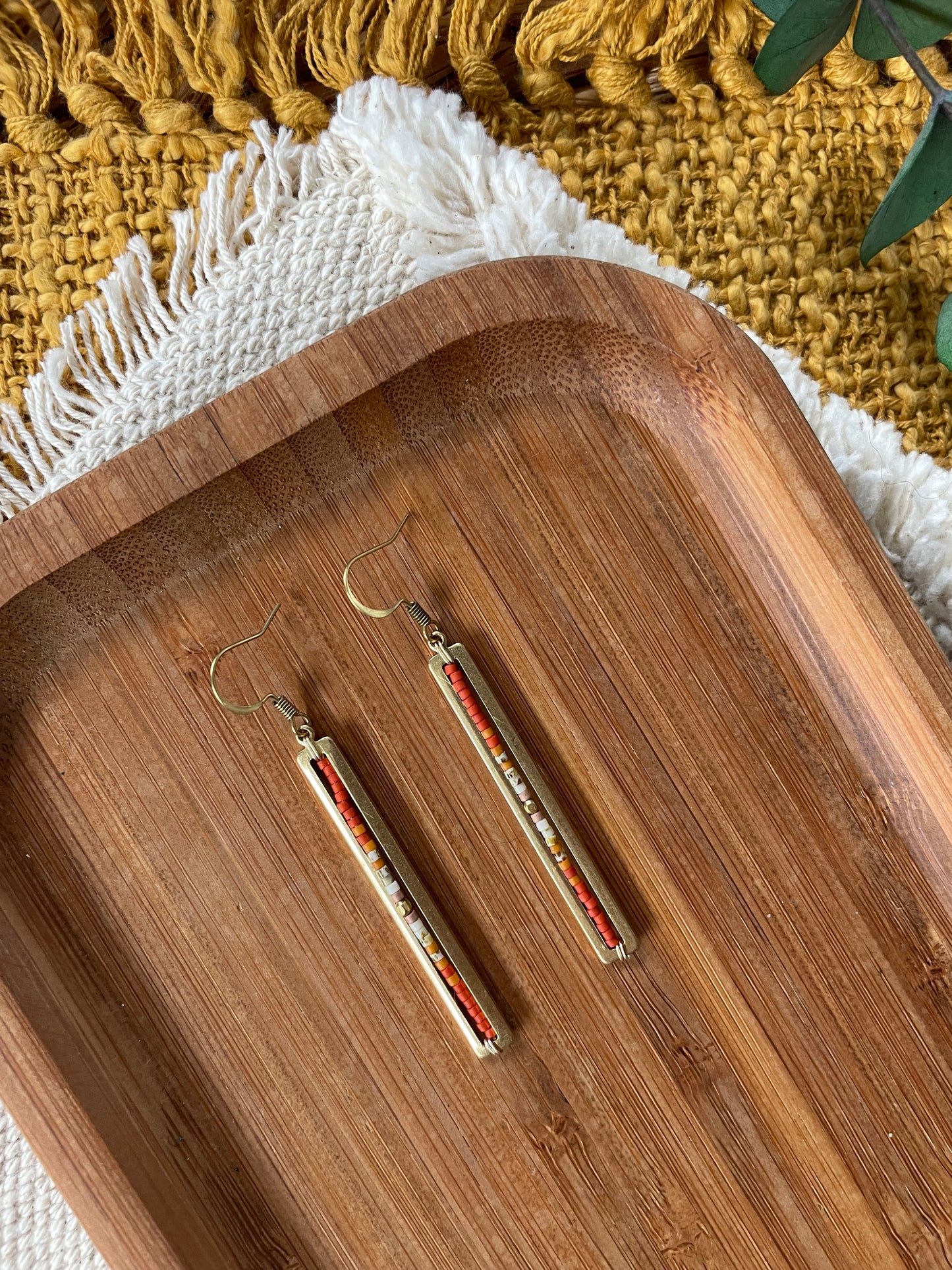 Minimalist Gold Bar in Fire