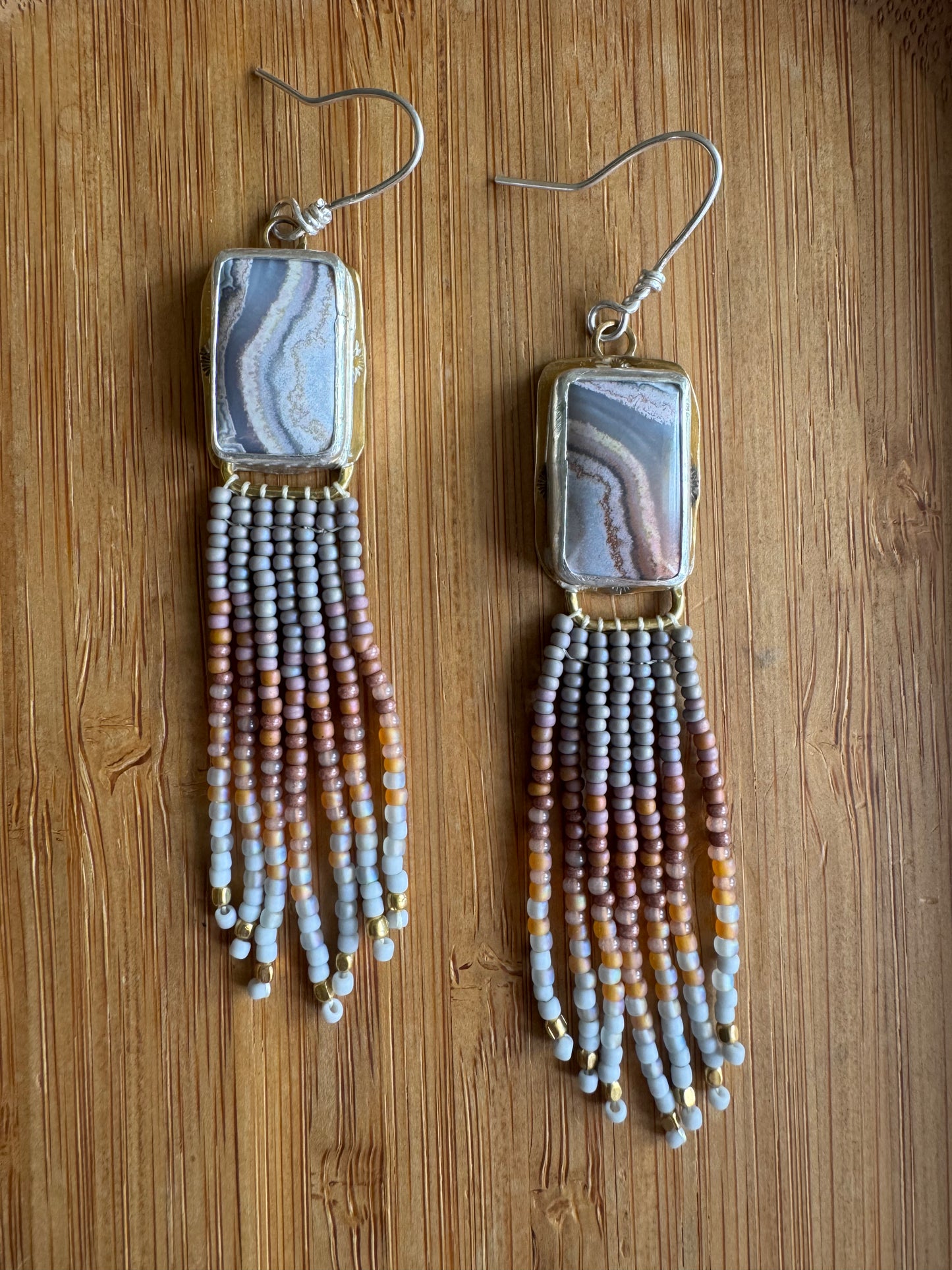 Desert Lace | Mexican Crazy Lace Agate Earrings