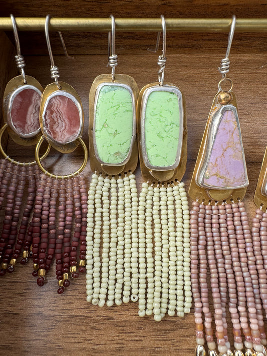 Sunlit Meadow | Lemon Chrysoprase Earrings
