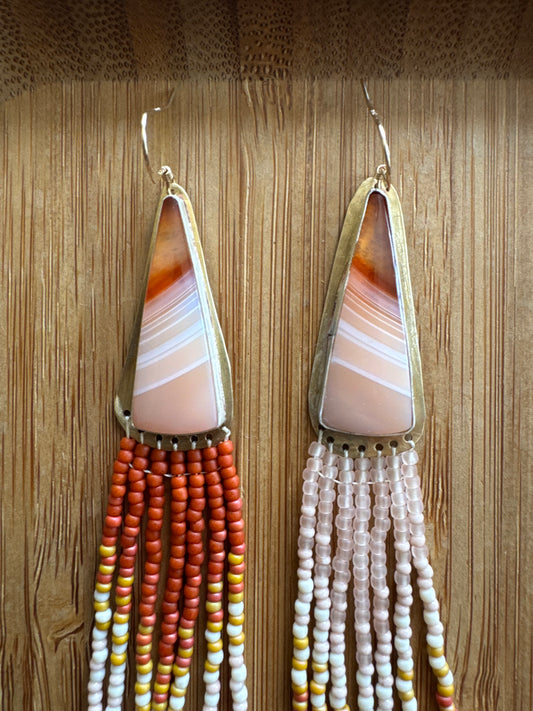 Sunset Agate Earth & Sky | Carnelian Agate Gemstones