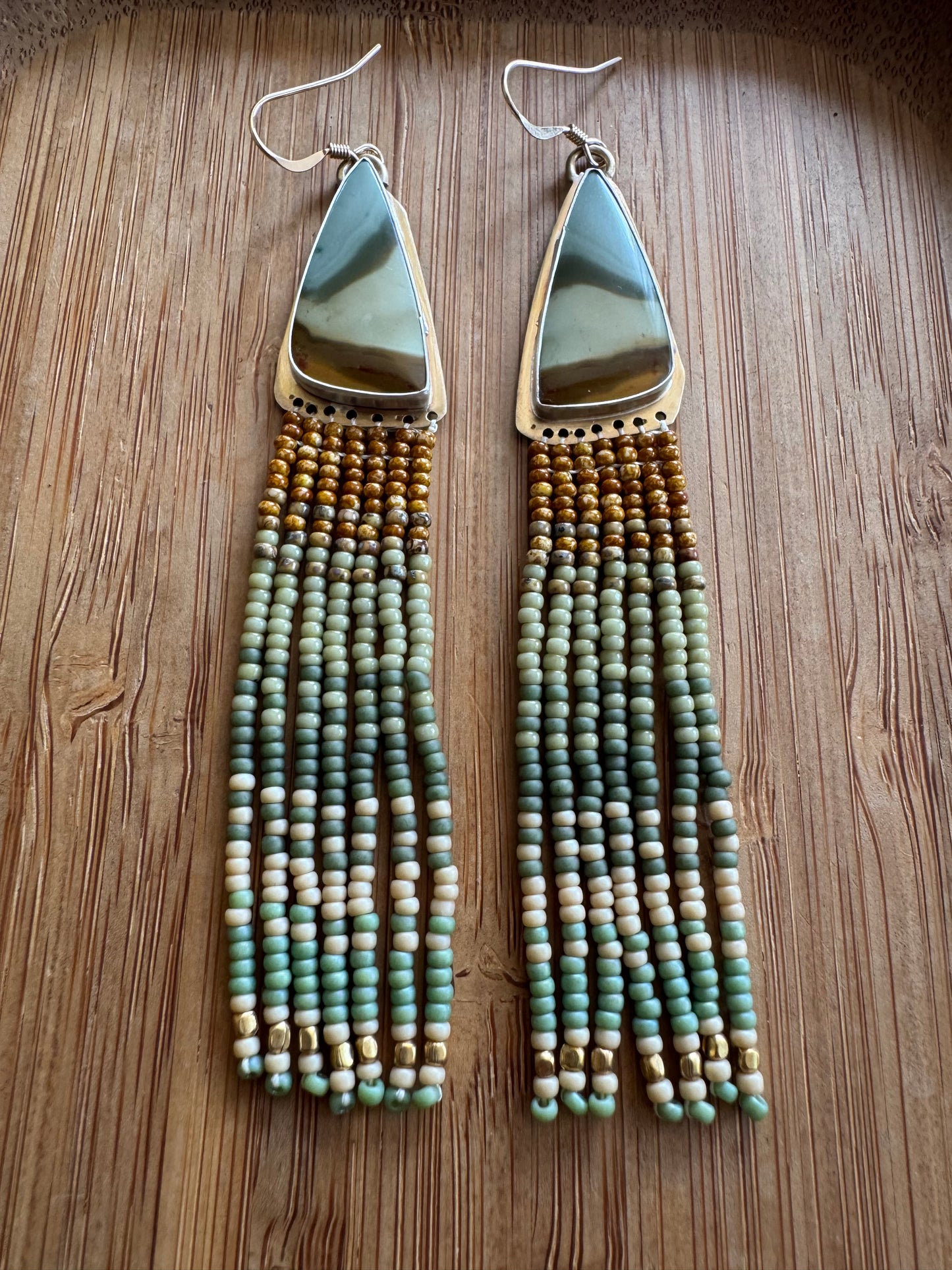 Juniper Tide Fringe | Polychrome Jasper Gemstones