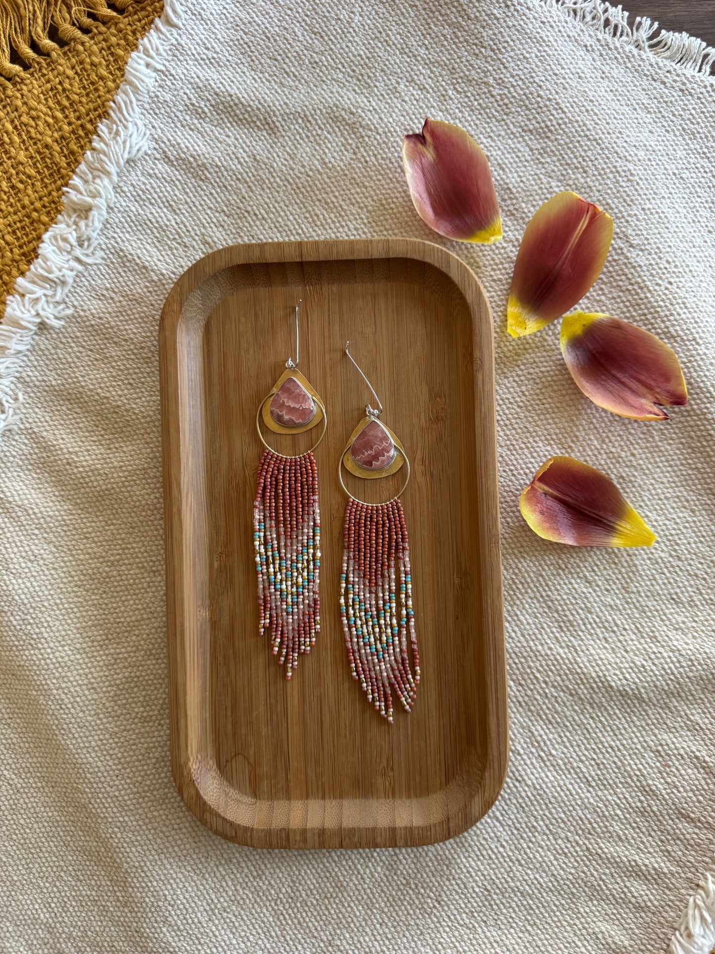 Rosy Mesa Fringe | Rhodochrosite Gemstones