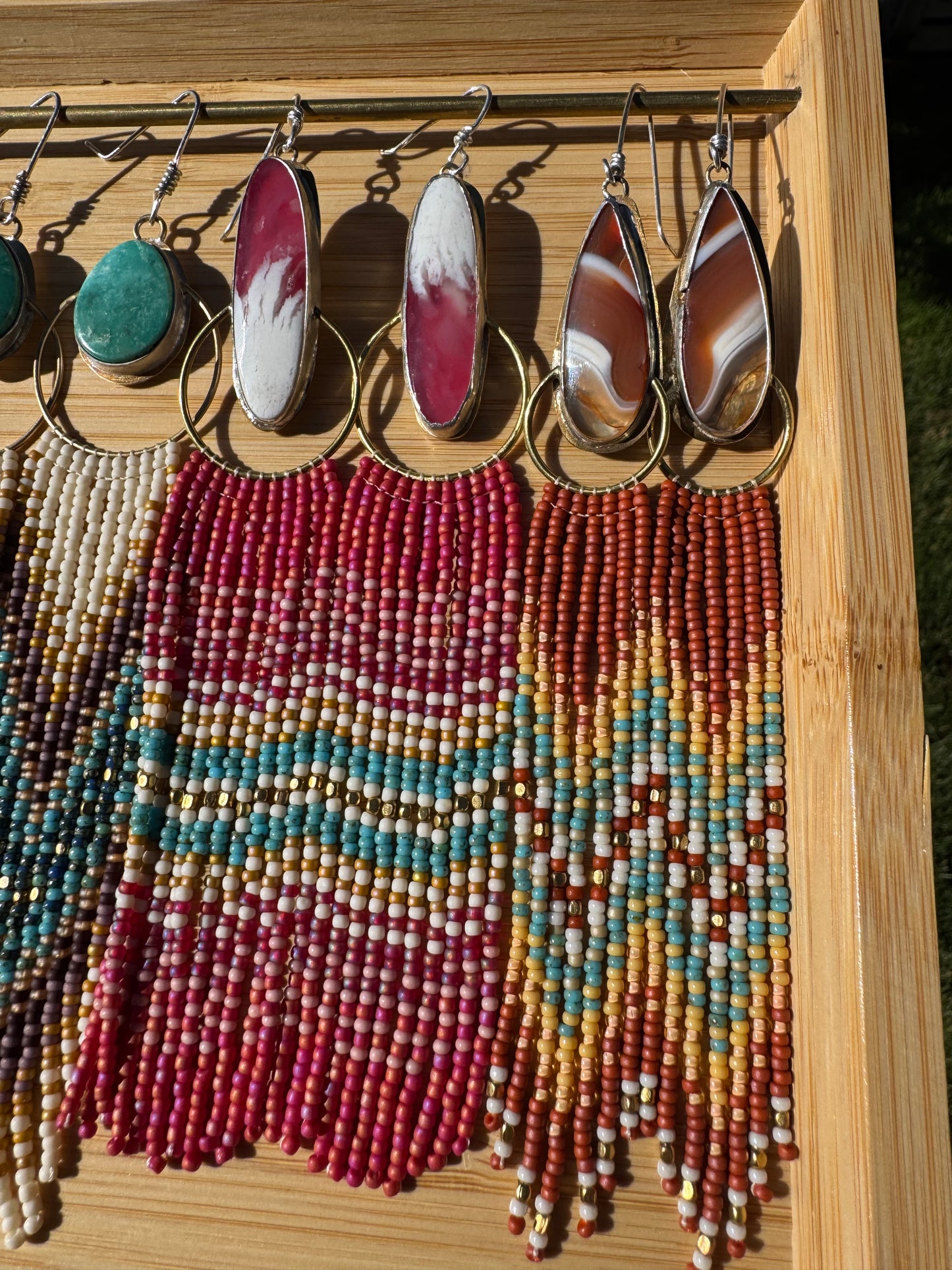 Canyon Sunset Tassels | Carnelian Agate