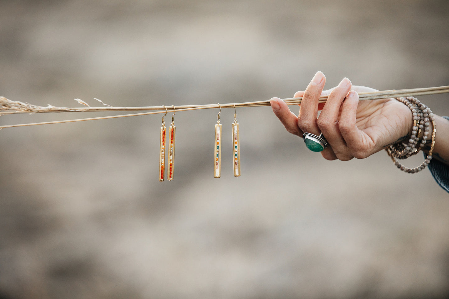 Minimalist Gold Bar in Spring