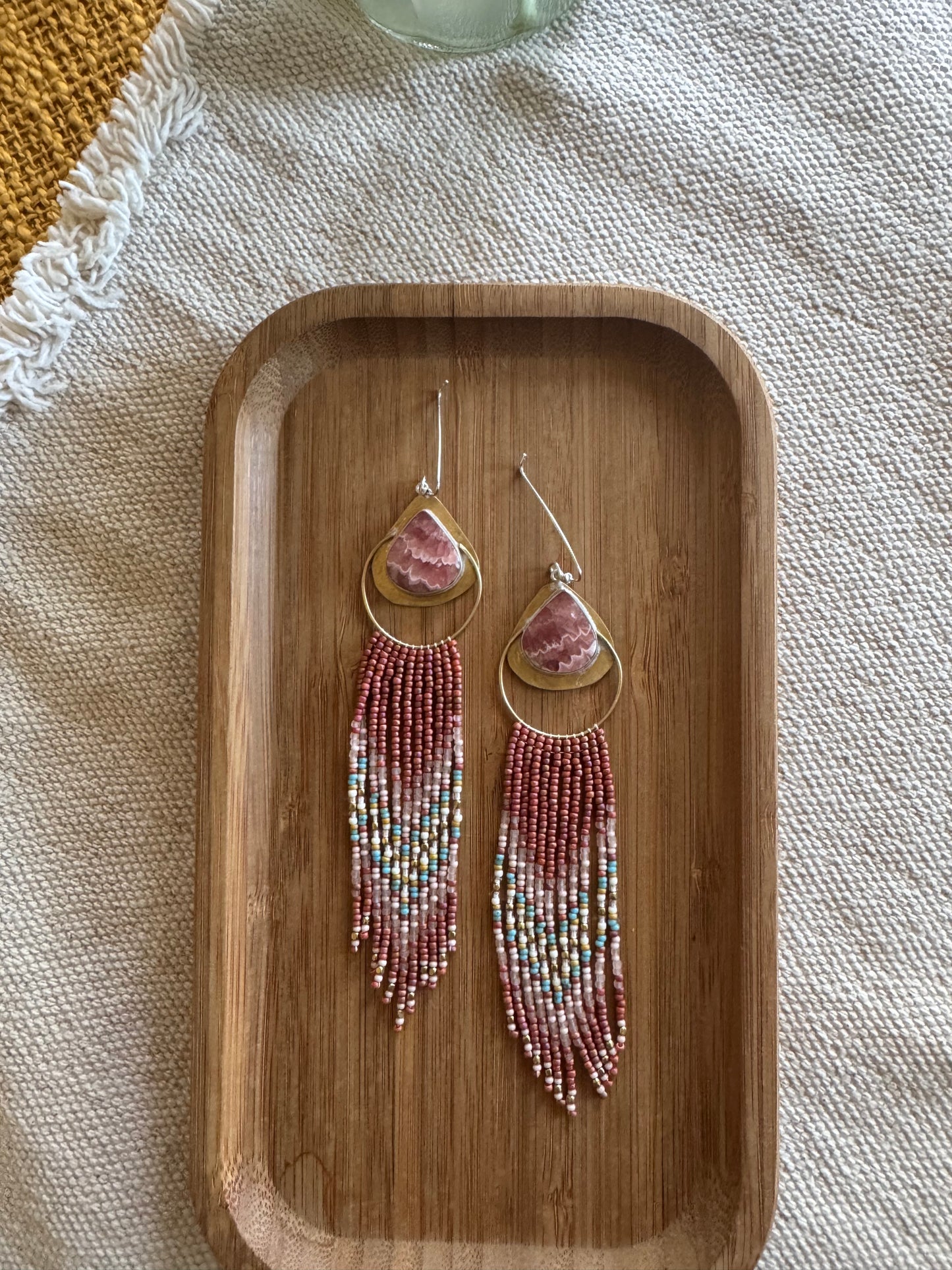 Rosy Mesa Fringe | Rhodochrosite Gemstones