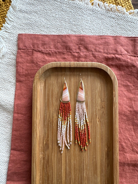 Sunset Agate Earth & Sky | Carnelian Agate Gemstones