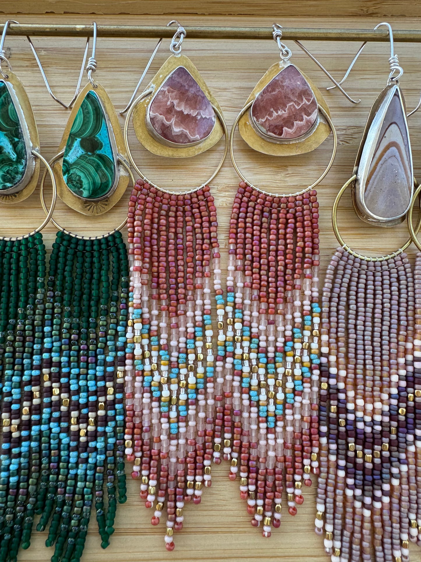 Rosy Mesa Fringe | Rhodochrosite Gemstones