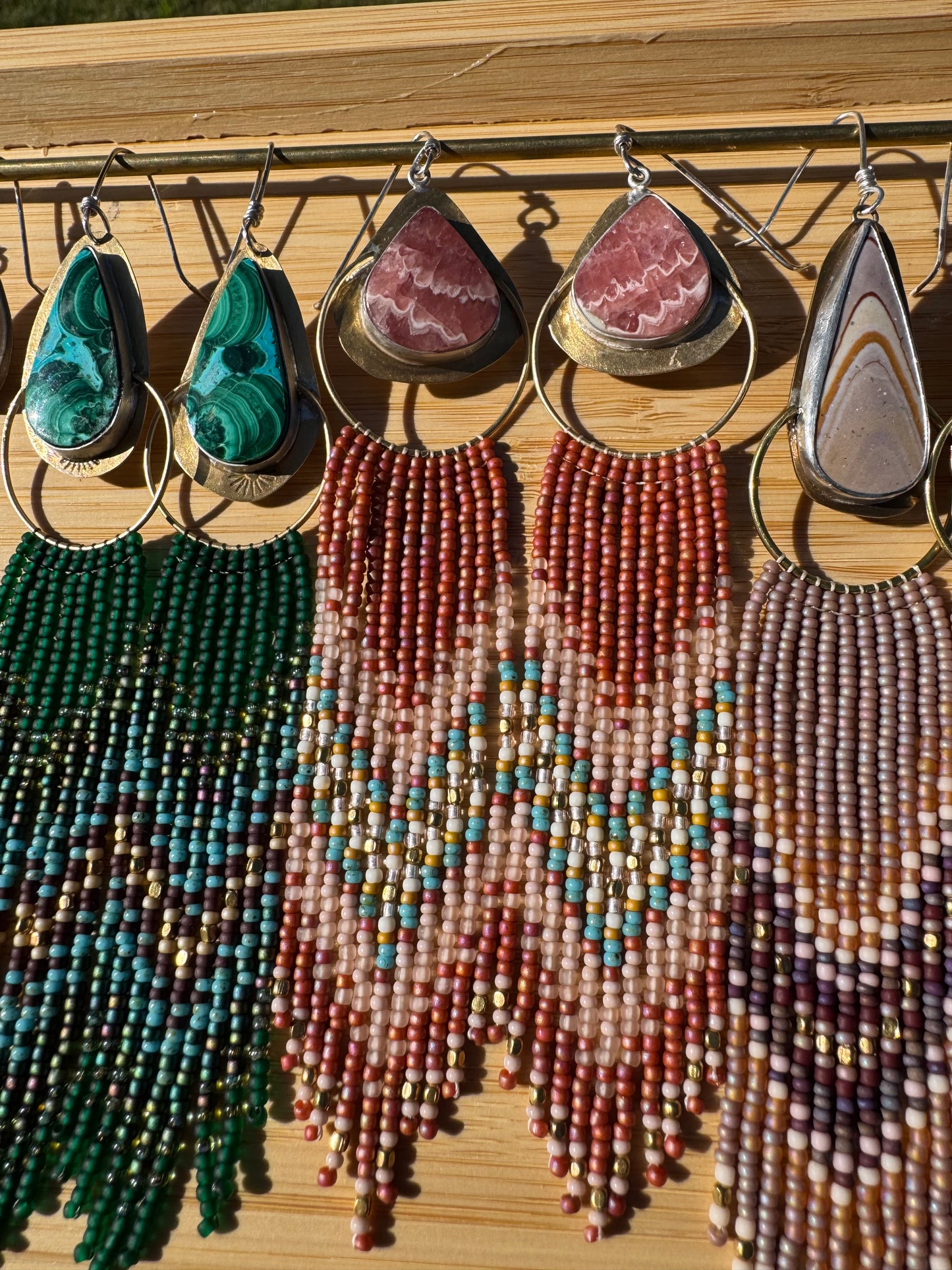 Rosy Mesa Fringe | Rhodochrosite Gemstones