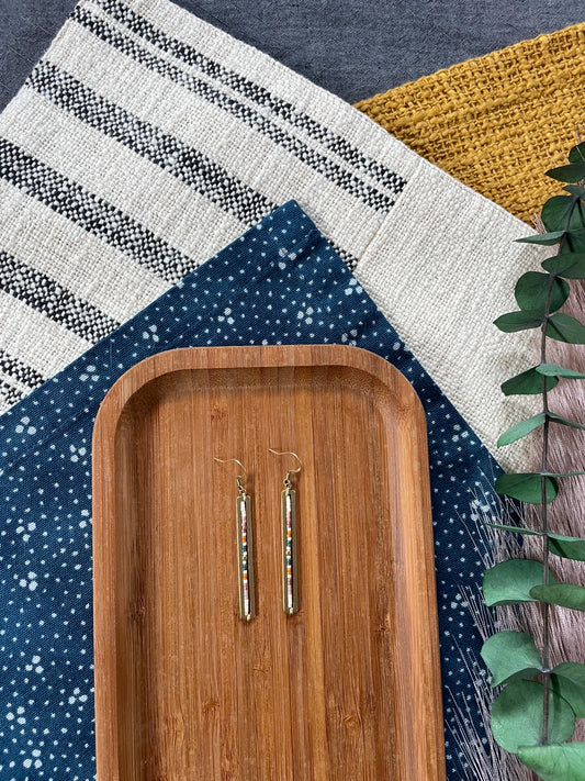 Minimalist Gold Bar in Spring