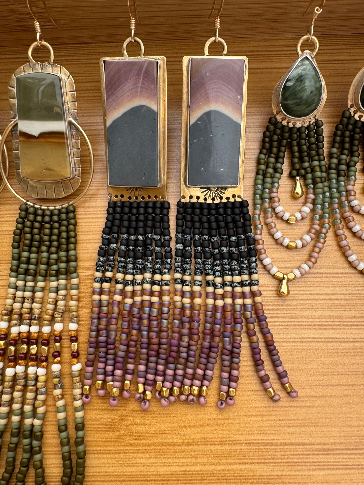 Twilight Mesa Fringe Earrings | Jasper + Plum Beaded Dangles