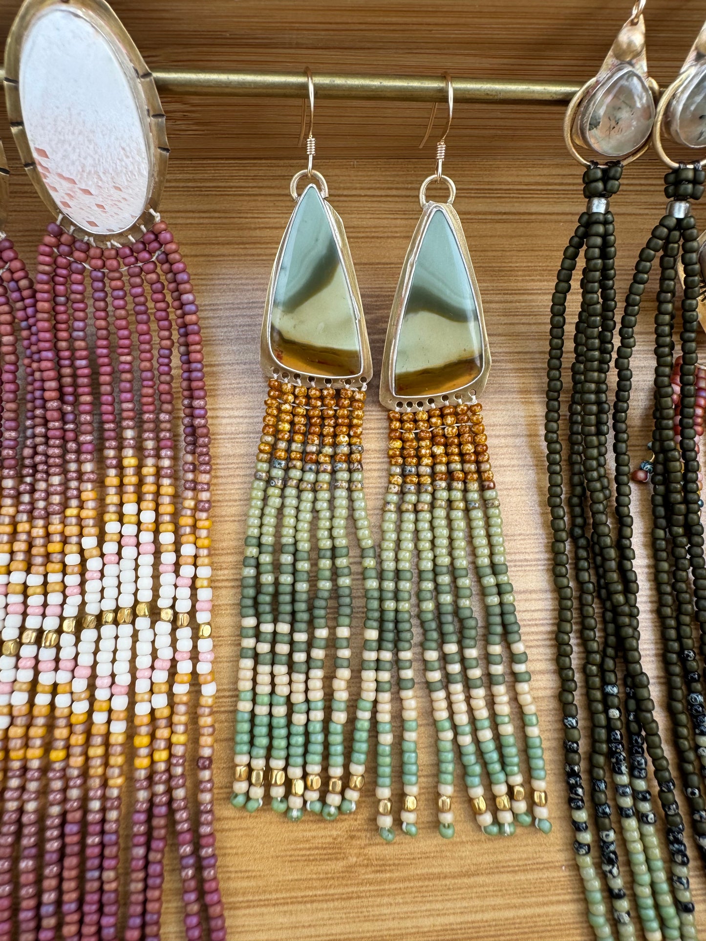 Juniper Tide Fringe | Polychrome Jasper Gemstones