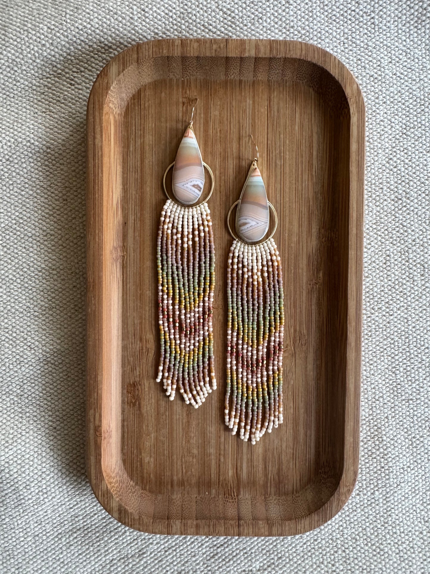 Agate Motif Desert Dawn Earrings