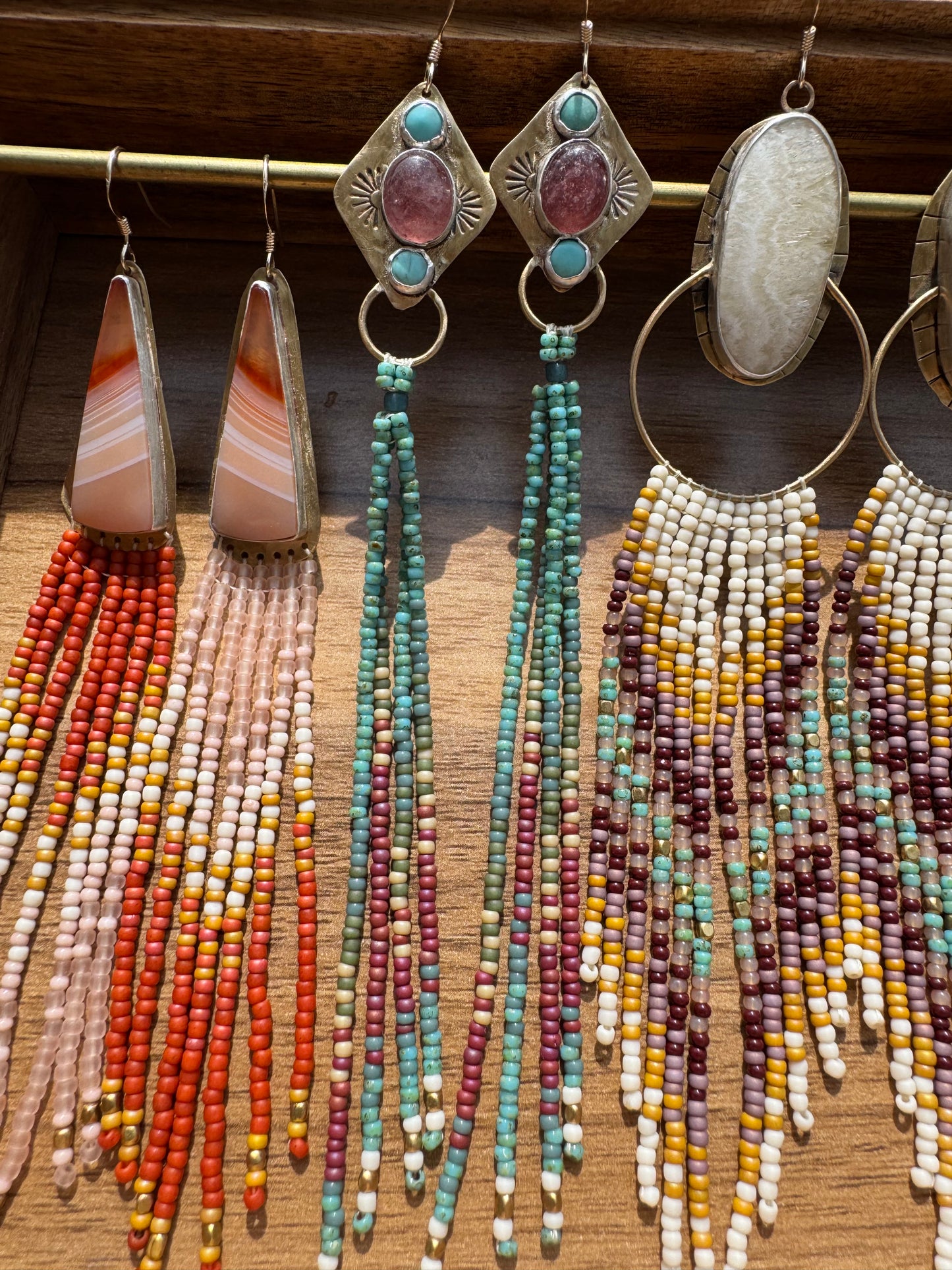 Desert Oasis Totems | Turquoise and Rose Quartz Gemstones