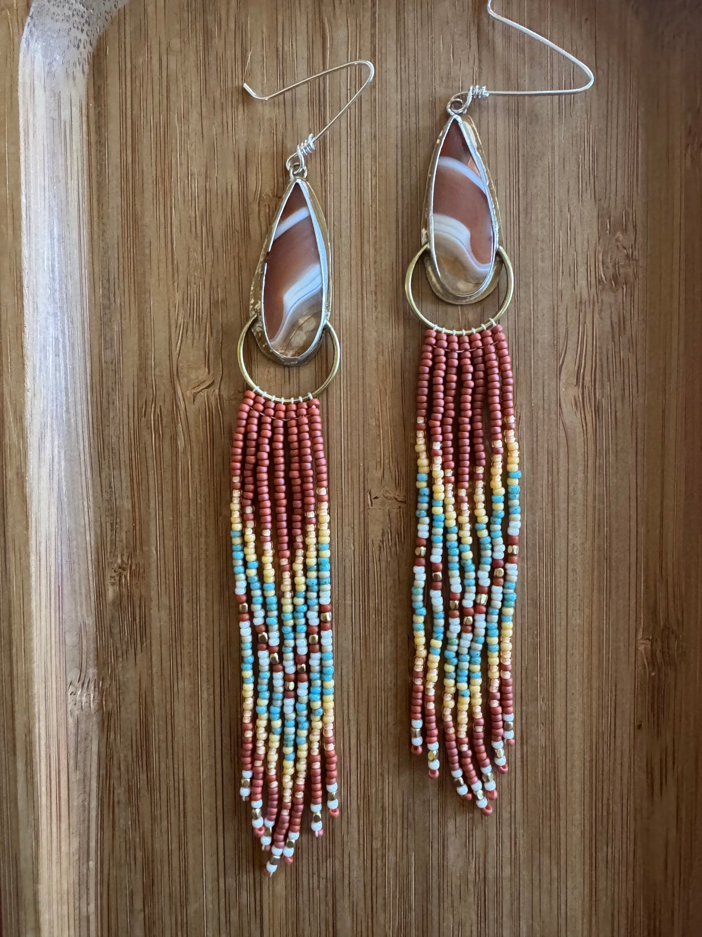 Canyon Sunset Tassels | Carnelian Agate