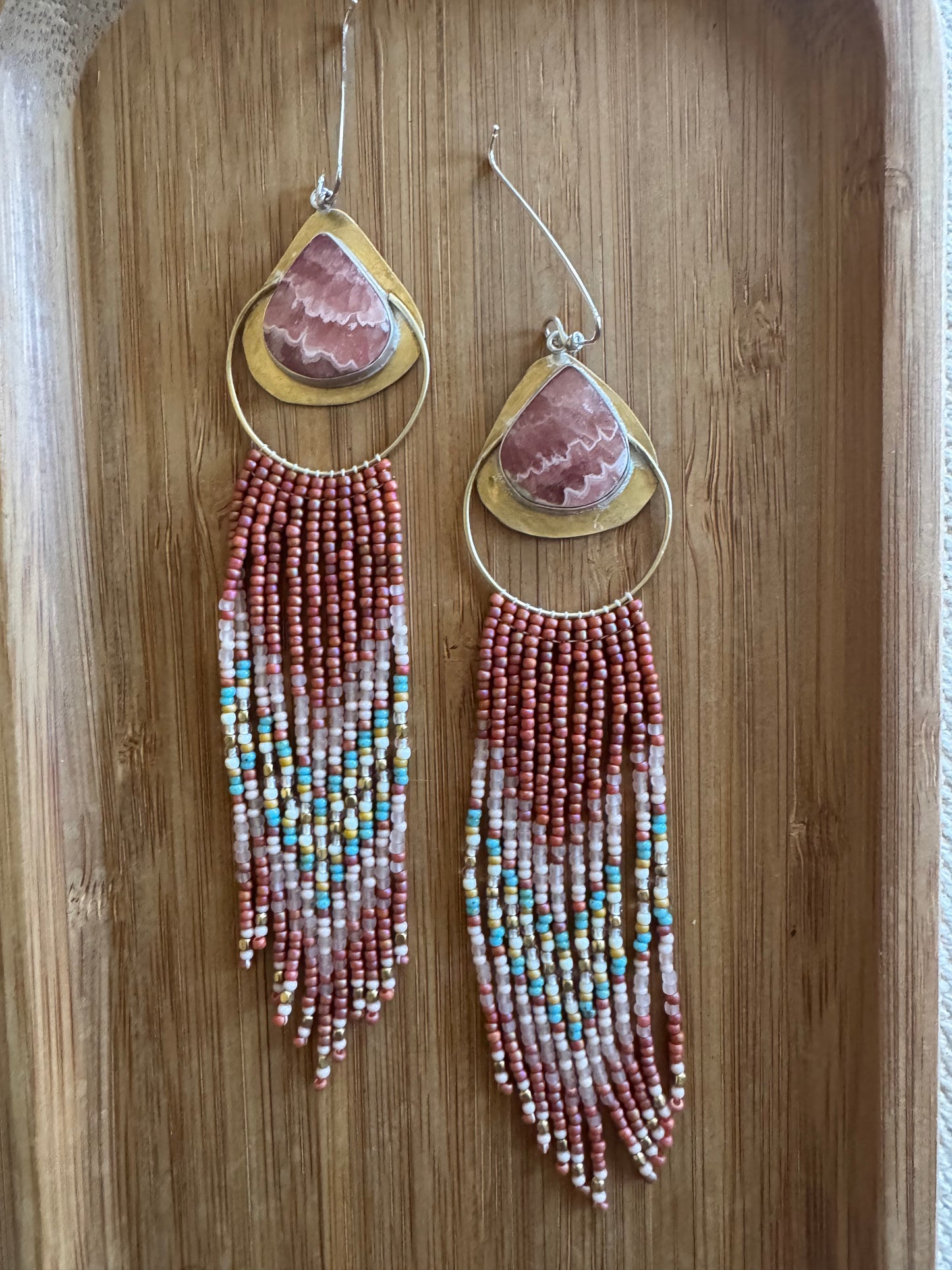 Rosy Mesa Fringe | Rhodochrosite Gemstones