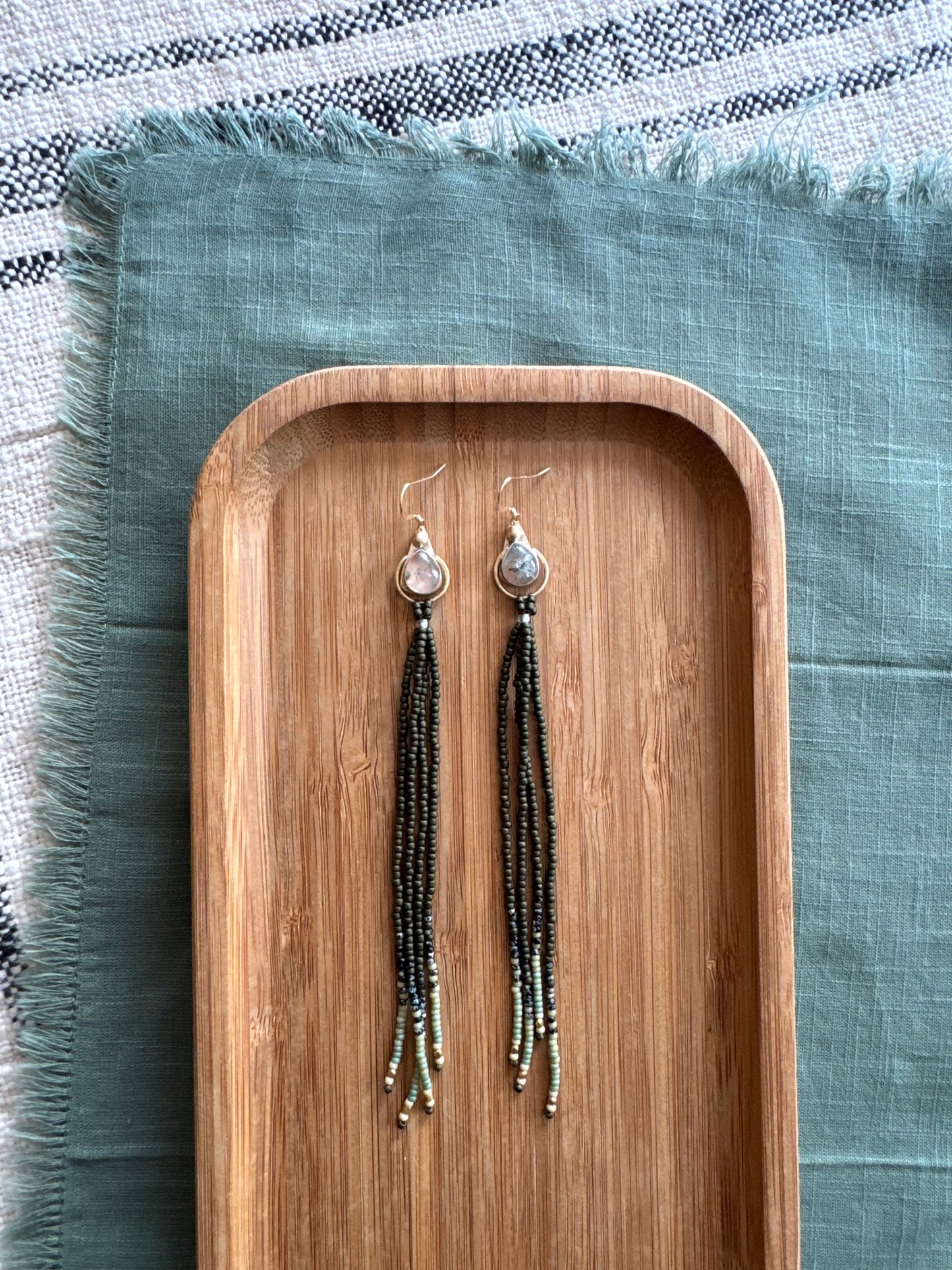 Forest Rain Cascades | Moss Agate Gemstones