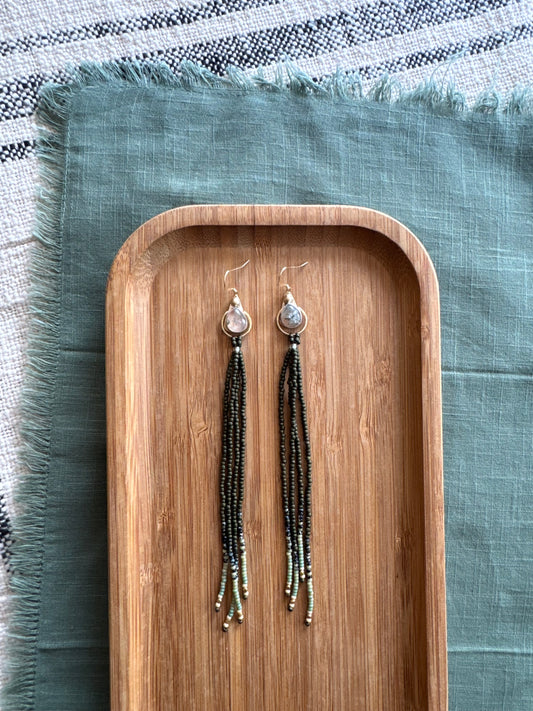 Forest Rain Cascades | Moss Agate Gemstones