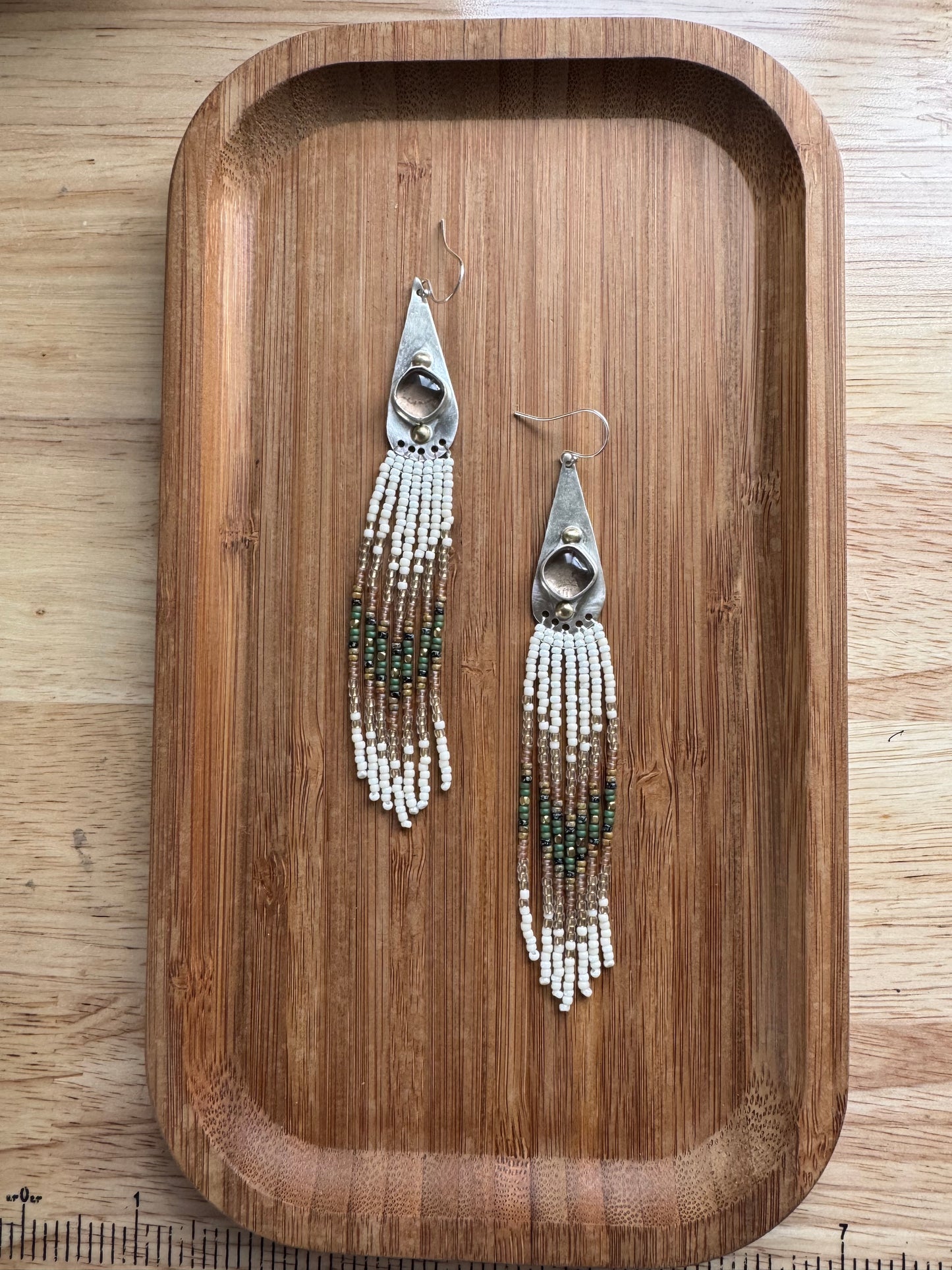 Forest Oracle | Smokey Quartz + Sterling Silver Fringe Earrings