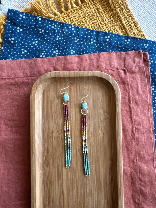 Sky Rainbow Tassels | Prehnite Gemstones