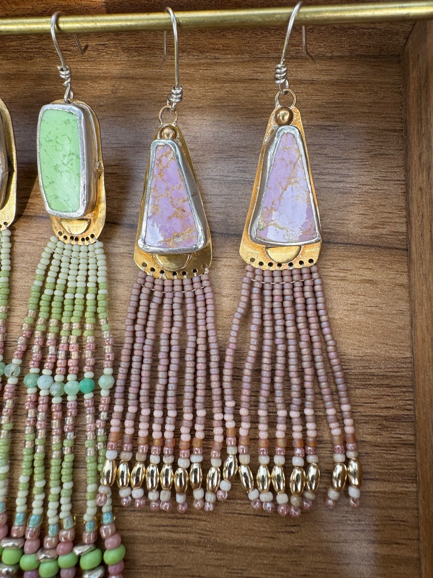 Lilac Sky | Phosphosiderite Earrings