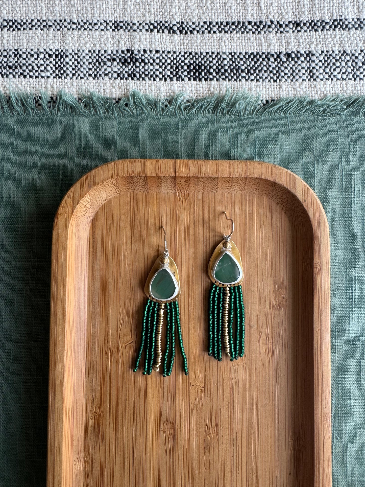 Evergreen | Aventurine Earrings