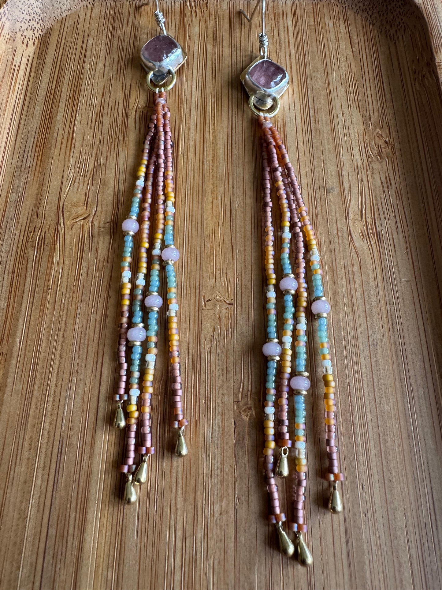 Desert Rose | Rose Quartz Earrings