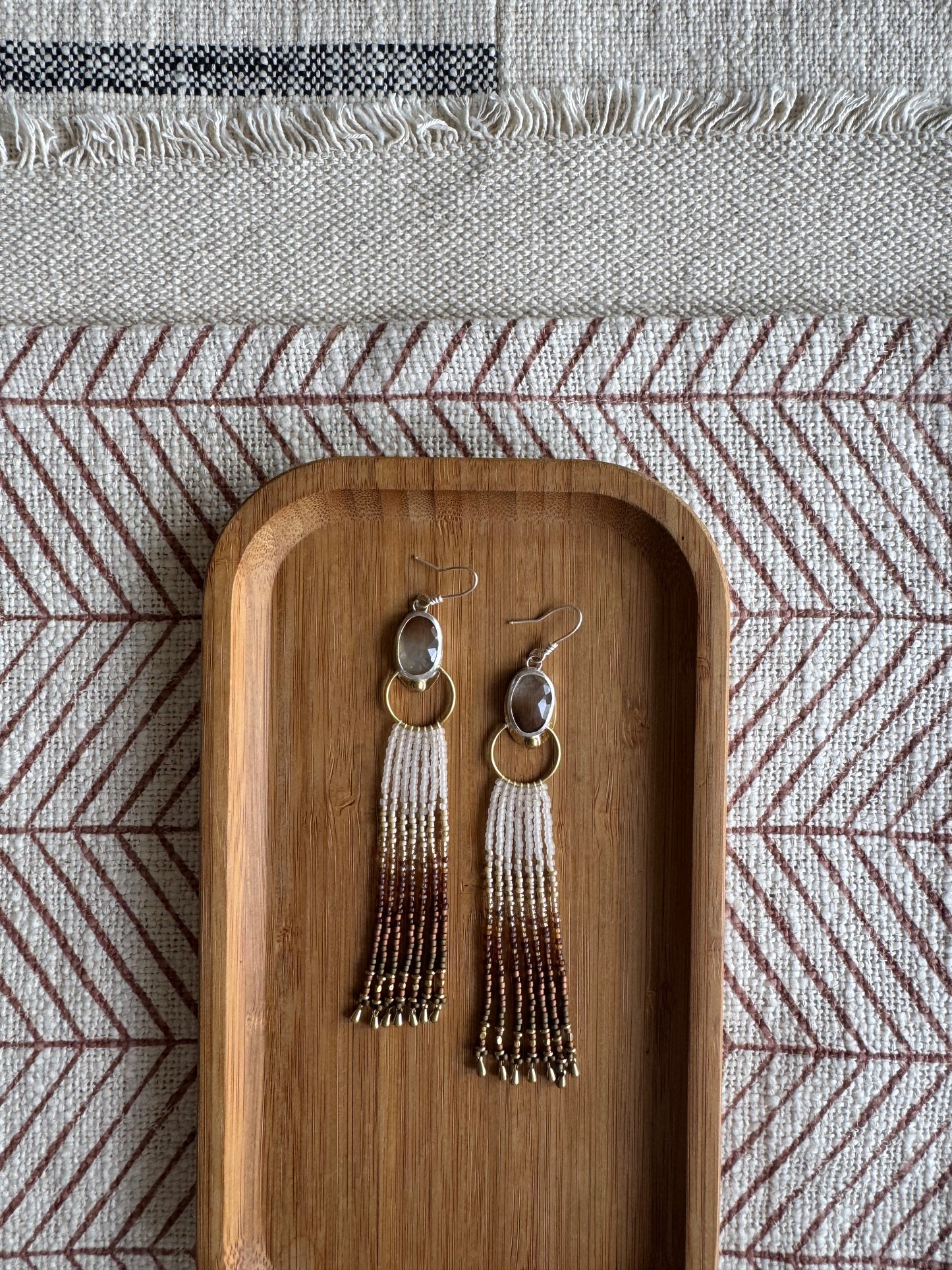 Golden Haze | Rutilated Quartz Earrings