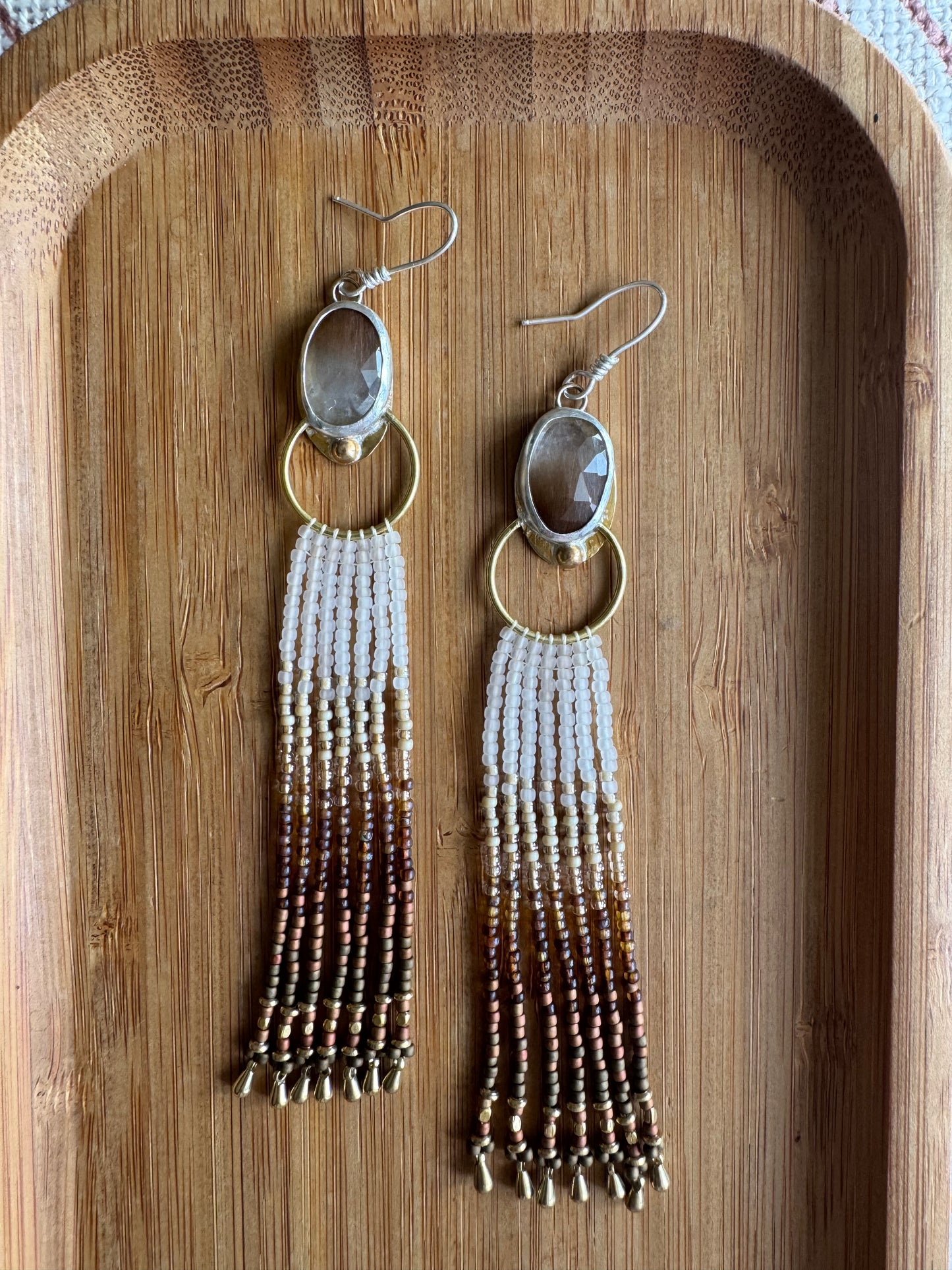 Golden Haze | Rutilated Quartz Earrings