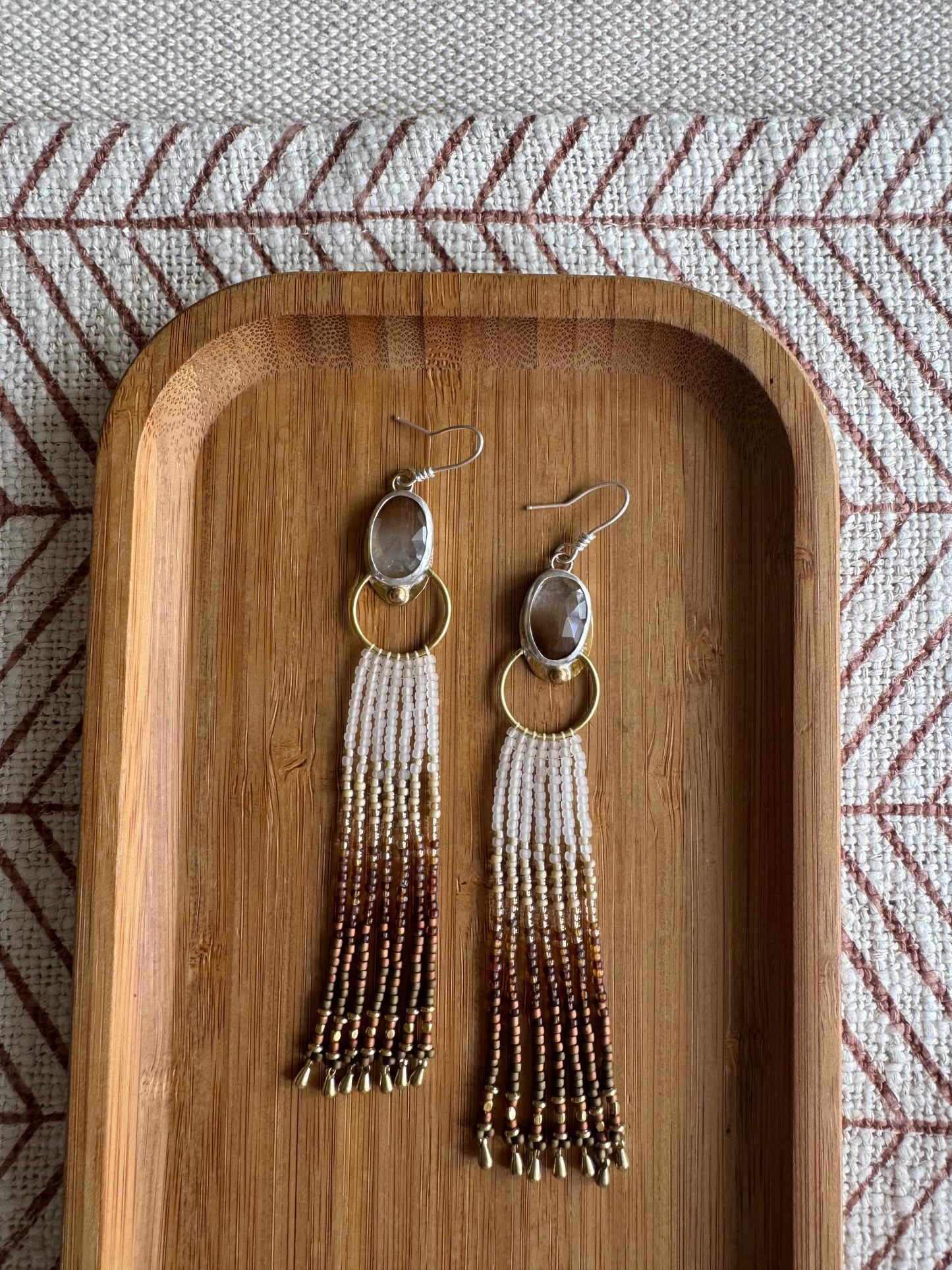 Golden Haze | Rutilated Quartz Earrings