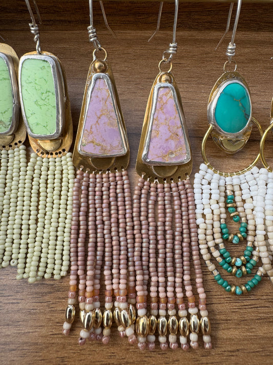 Lilac Sky | Phosphosiderite Earrings