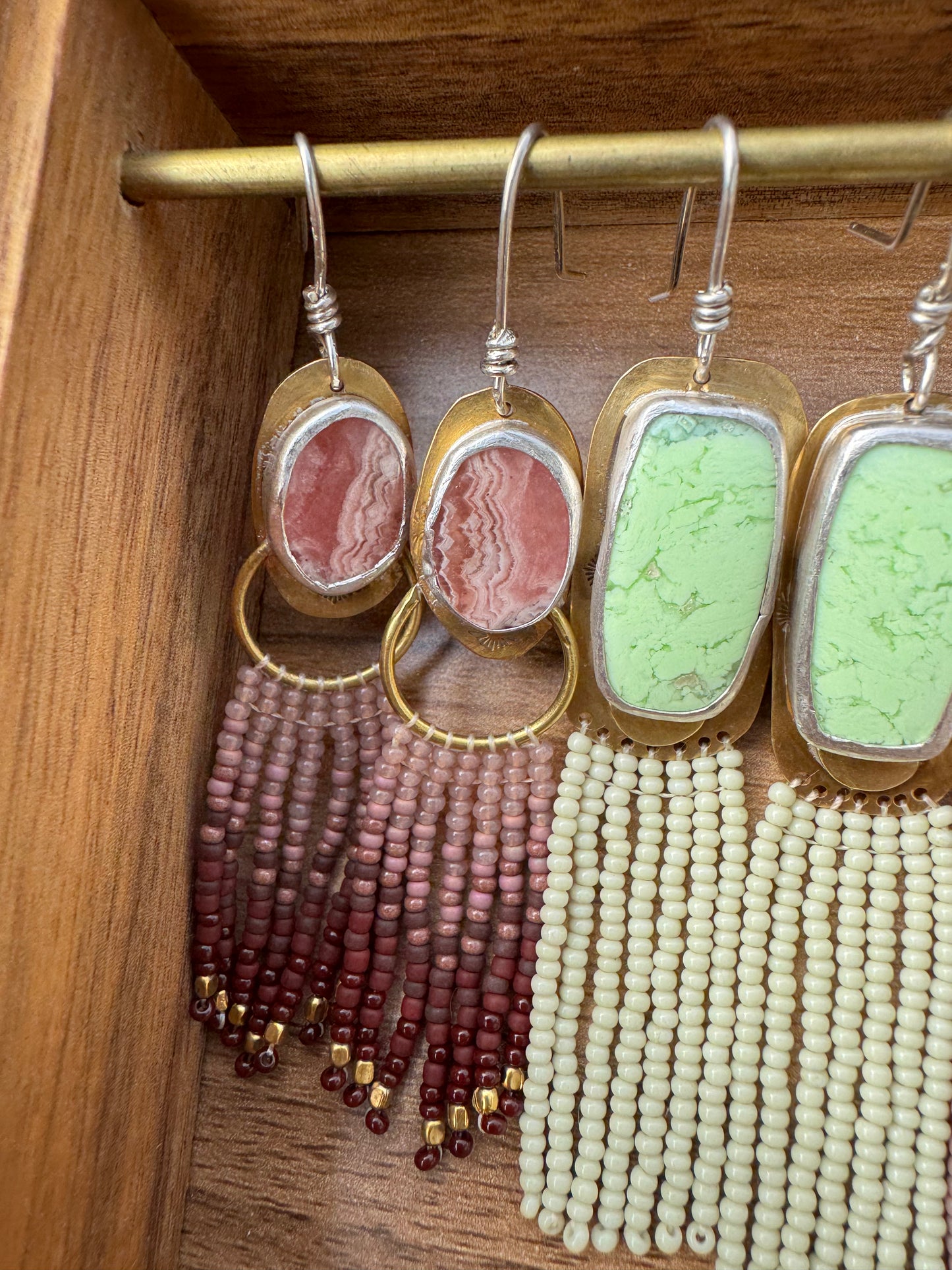 Canyon Wine | Crazy Lace Agate Earrings