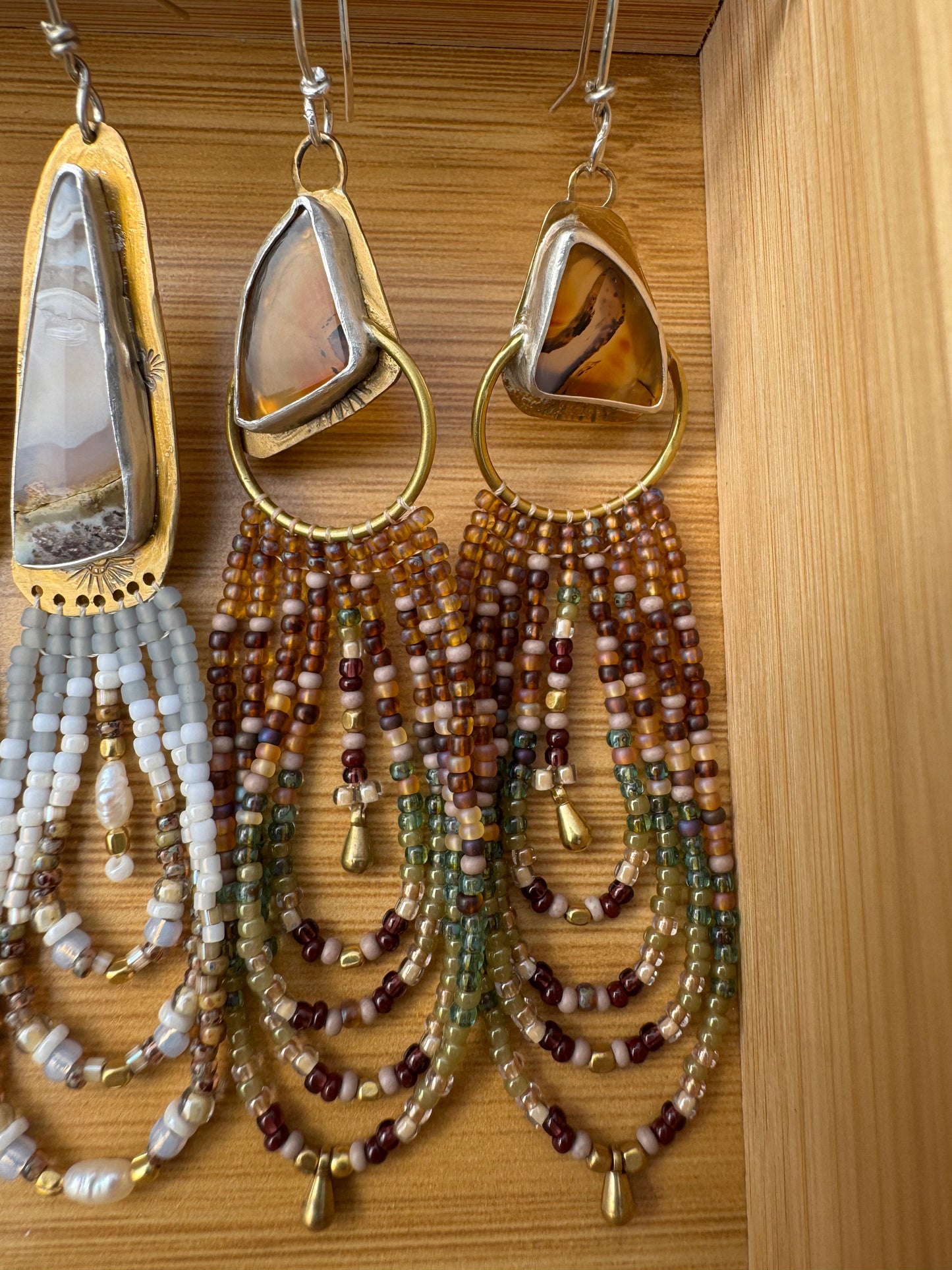 Montana Autumn | Montana Agate Earrings