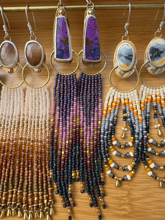 Violet Mesa | Purple Mojave Turquoise Earrings