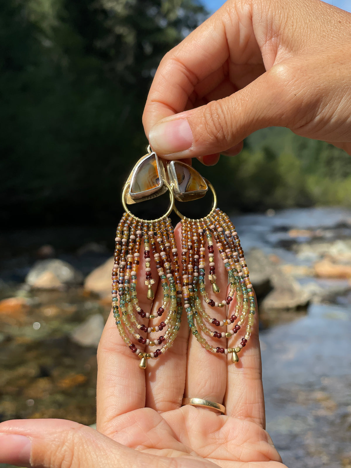 Montana Autumn | Montana Agate Earrings
