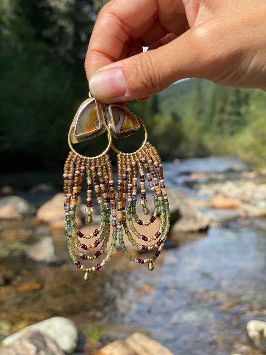 Montana Autumn | Montana Agate Earrings