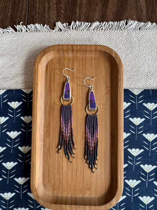 Violet Mesa | Purple Mojave Turquoise Earrings