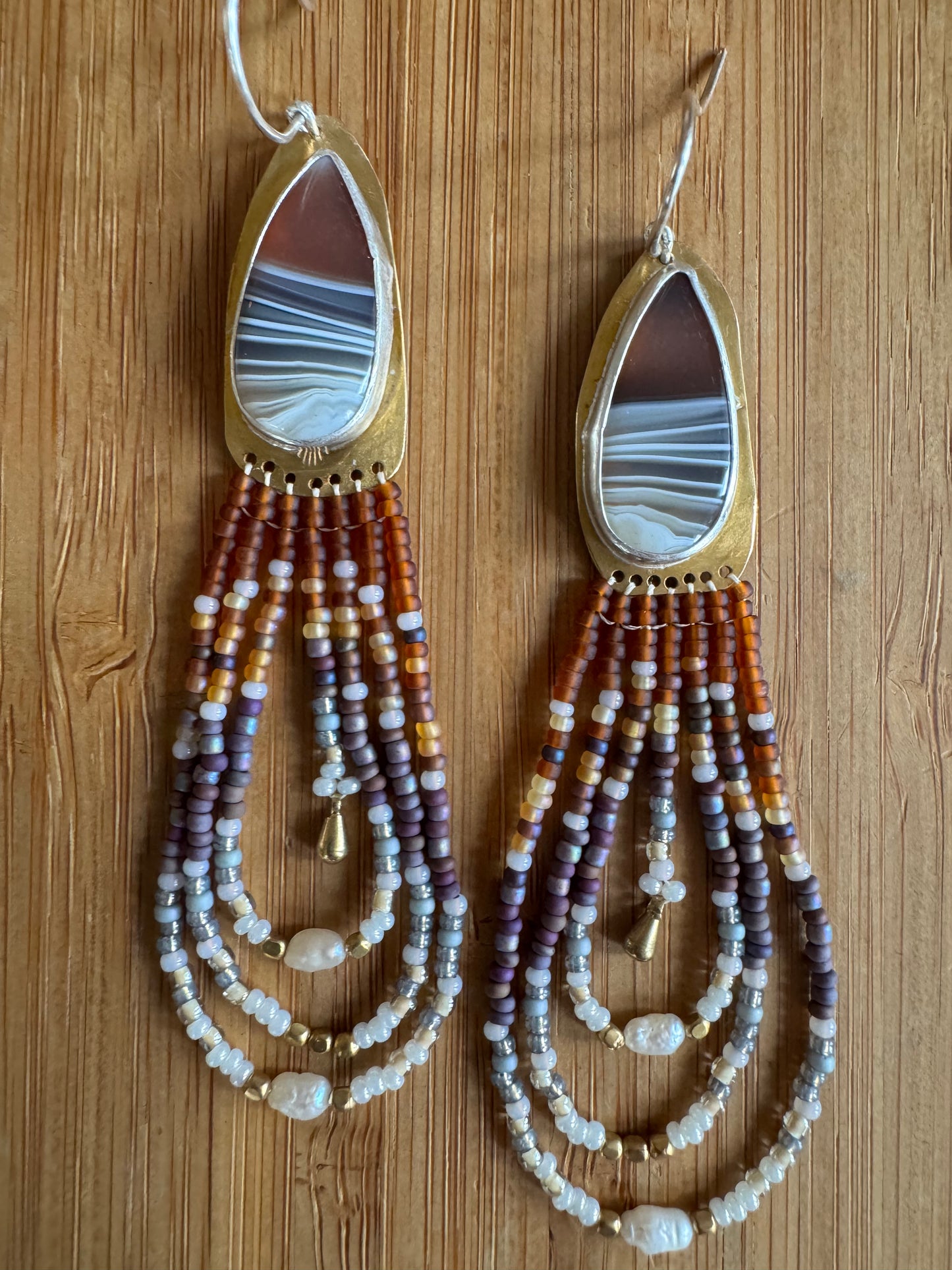 Desert Shadow | Botswana Agate Earrings
