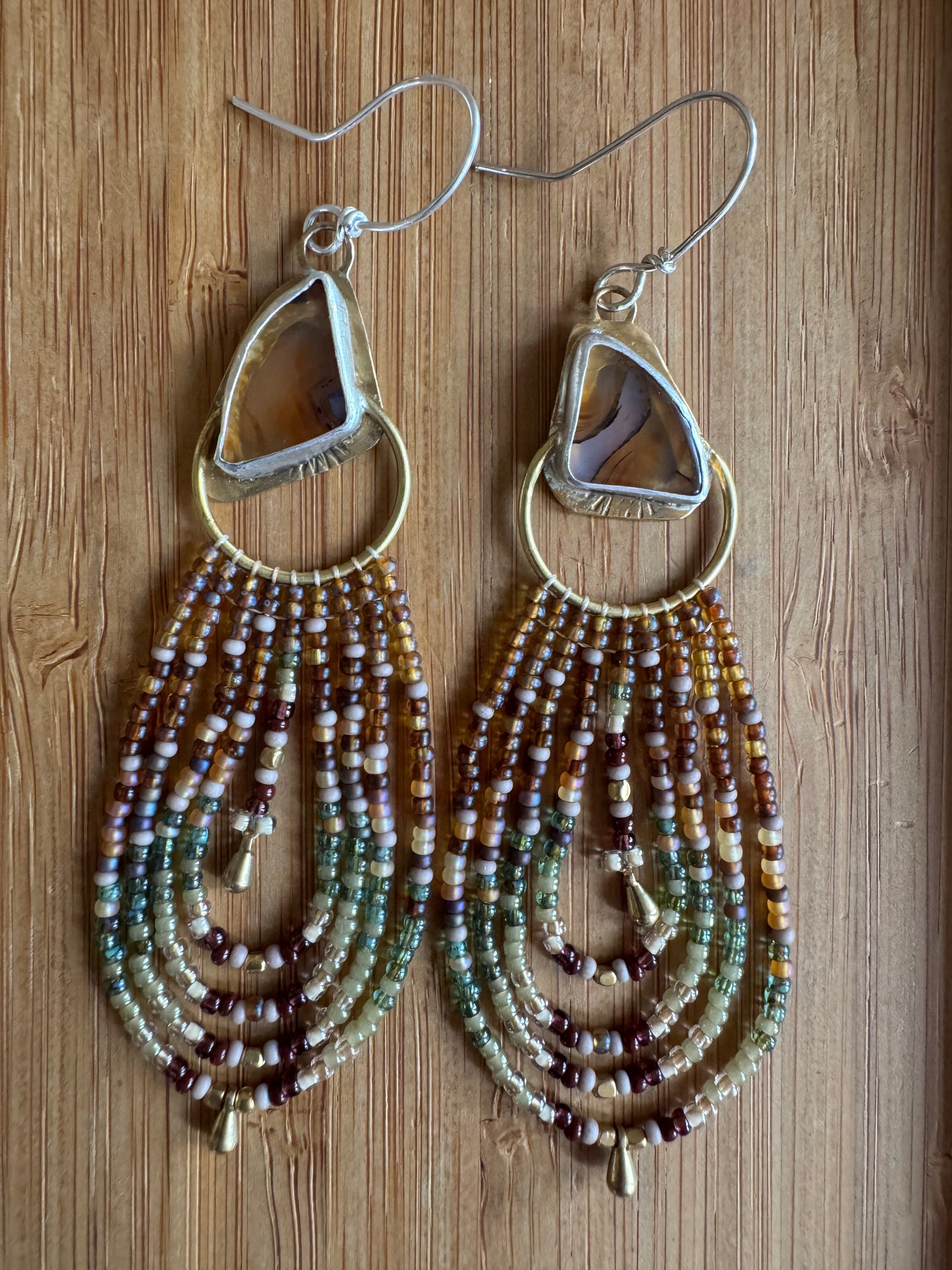 Montana Autumn | Montana Agate Earrings