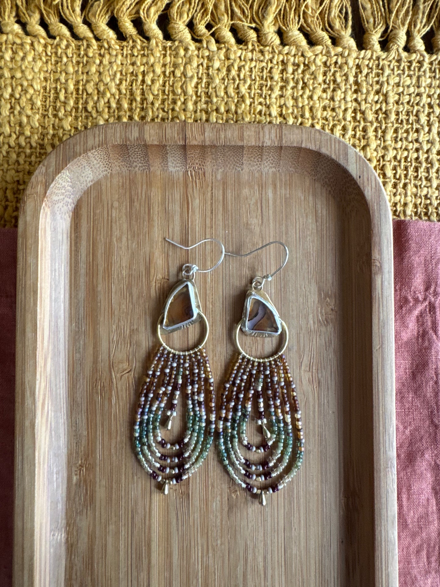 Montana Autumn | Montana Agate Earrings
