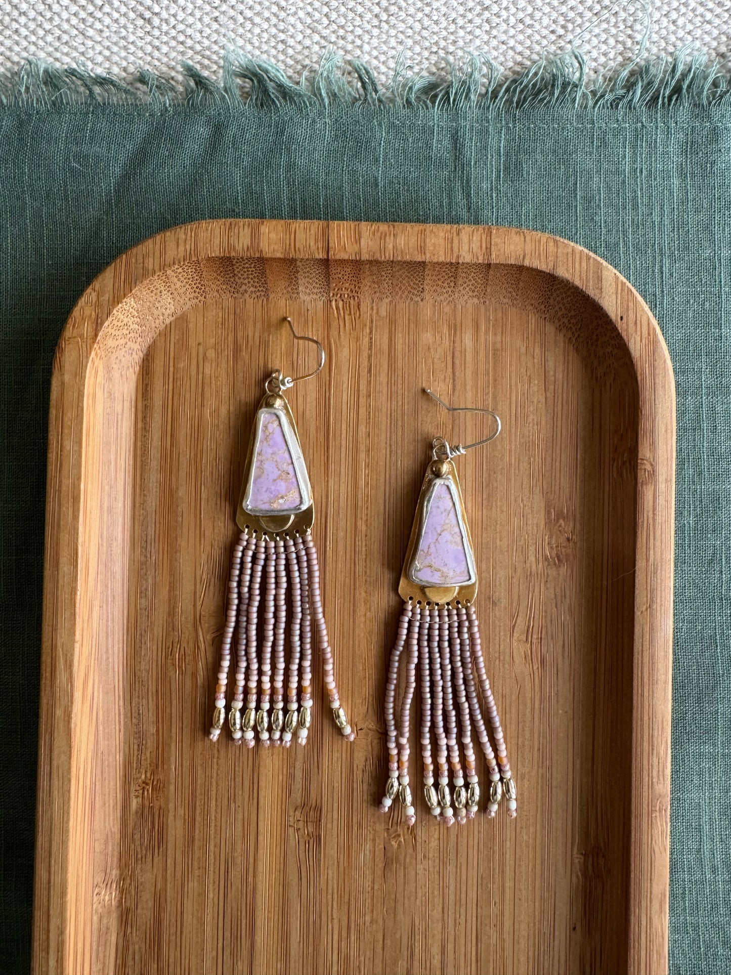 Lilac Sky | Phosphosiderite Earrings