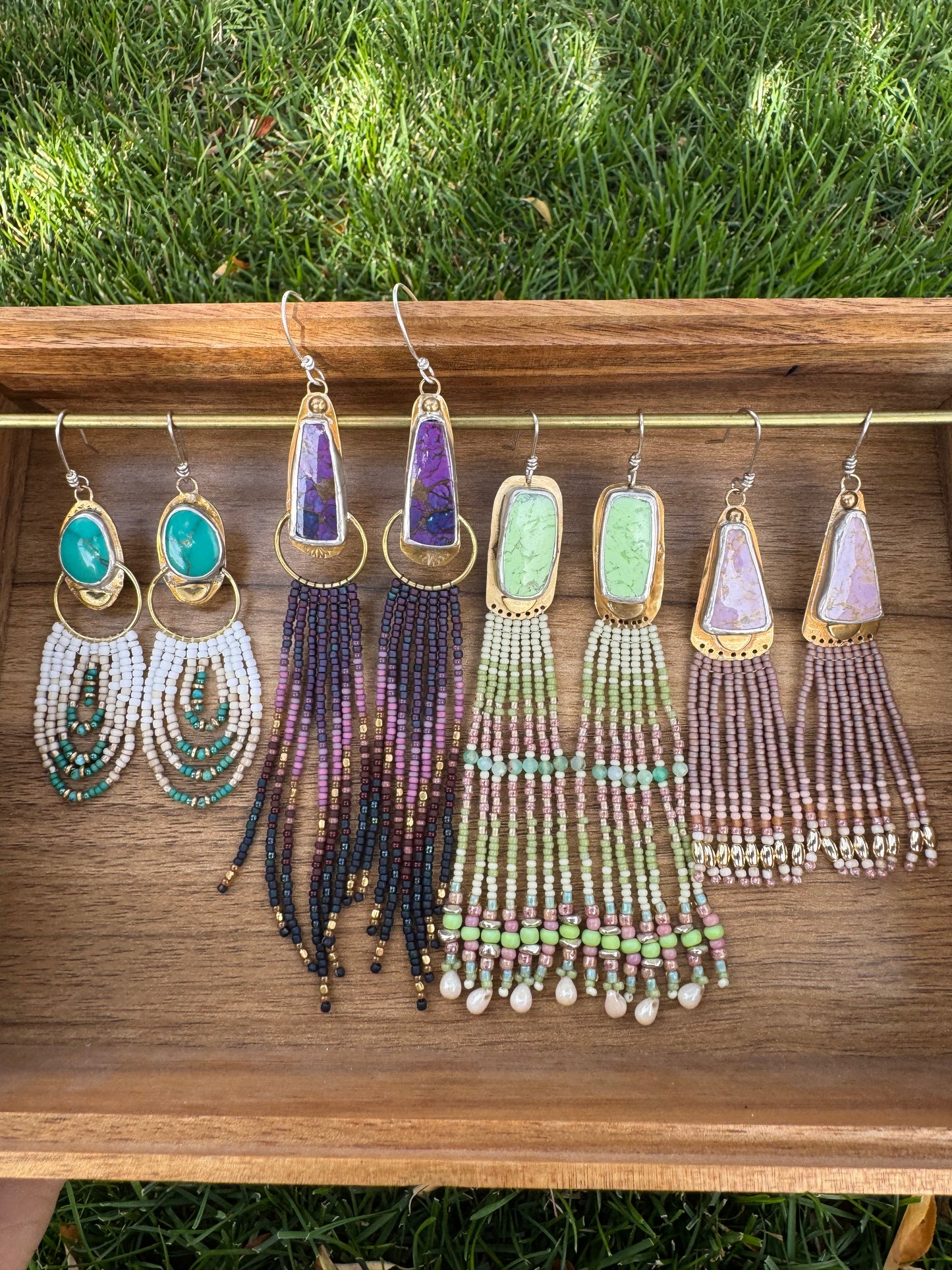 Lilac Sky | Phosphosiderite Earrings