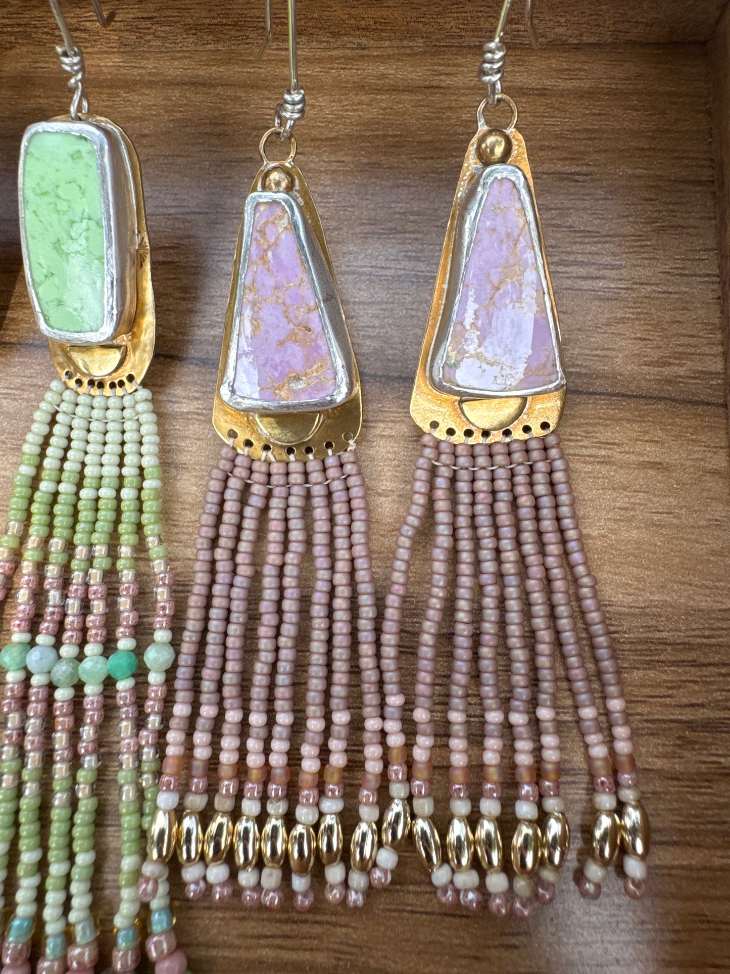 Lilac Sky | Phosphosiderite Earrings